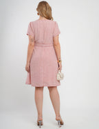 Vestido Midi Limen Com Pesponto Vermelho