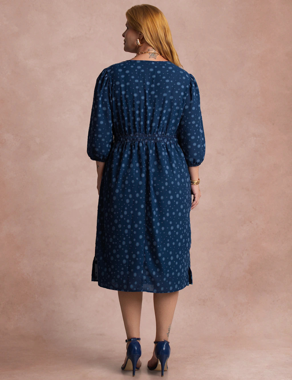 Vestido Midi Gola Boba Marinho