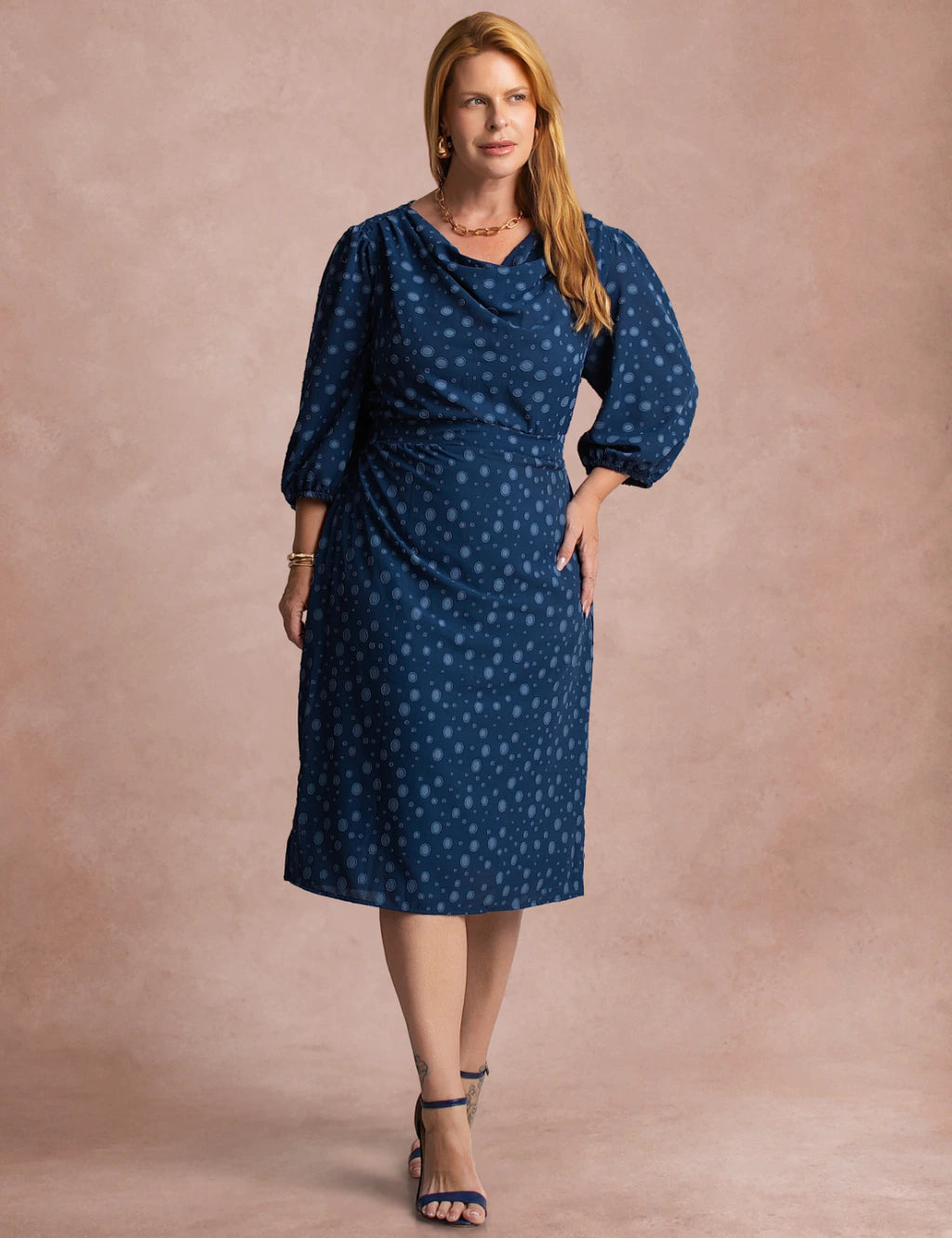Vestido Midi Gola Boba Marinho