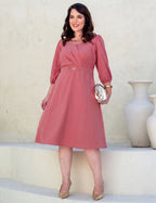 Vestido Midi Com Fivela Na Pala Rosé
