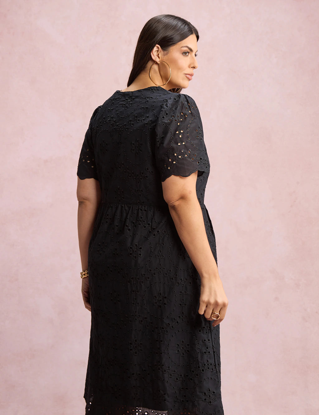 Vestido Lasie Com Botões Preto