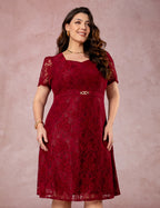 Vestido Midi Decote Princesa Vinho