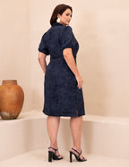 Vestido Midi Tai Dai Marinho