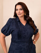 Vestido Midi Tai Dai Marinho