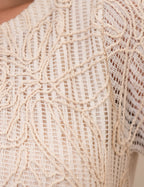 Vestido Curto Com Saia Flare Bege