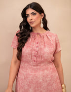 Vestido Longo Tai Dai Rosa